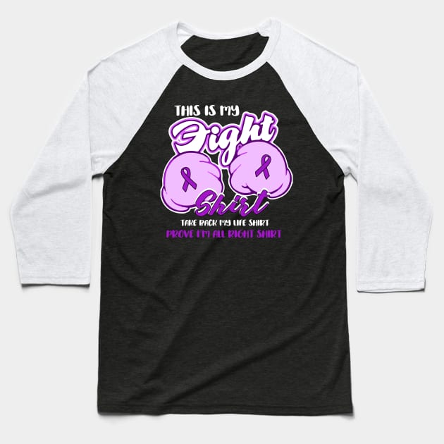 pancreatic cancer this is my fight shirt Baseball T-Shirt by TeesCircle